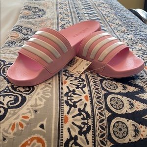 Pink Adidas sandals